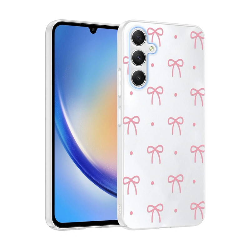Galaxy A55 Kılıf Kamera Korumalı Desenli Zore Klip Kapak