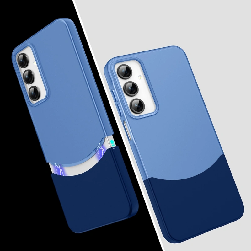 Galaxy A55 Kılıf Mıknatıslı Zore Duble Kapak