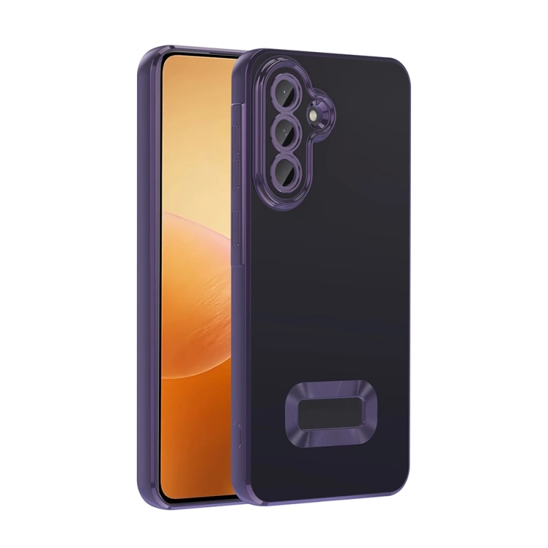 Galaxy A56 Kılıf Kamera Korumalı Logo Gösteren Zore Omega Kapak
