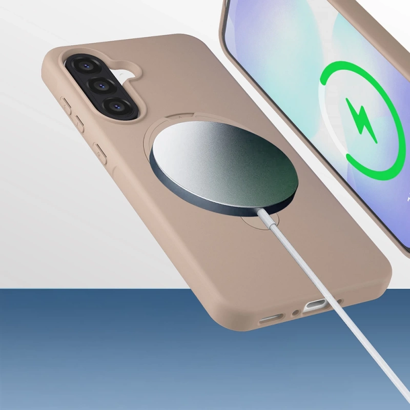 Galaxy A56 Kılıf M-safe Şarj Özellikli Standlı Zore Samara Kapak