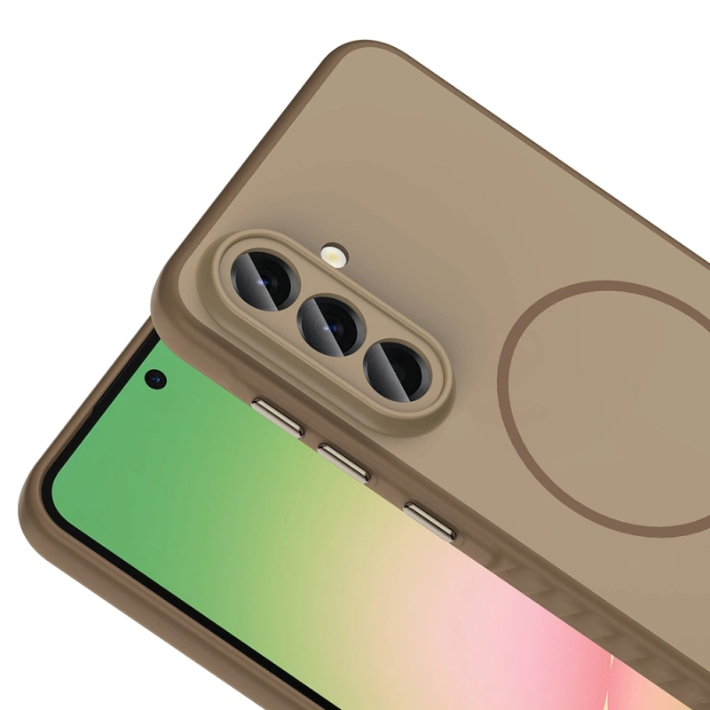 Galaxy A56 Kılıf M-safe Şarj Özellikli Zore Tea Kapak