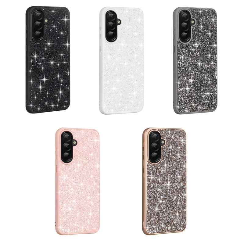 Galaxy A56 Kılıf Parlak Taşlı Tasarım Zore Pırlanta Kapak