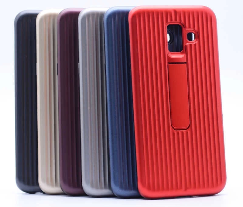 Galaxy A6 2018 Kılıf Zore Wave Standlı Mıknatıslı Kapak