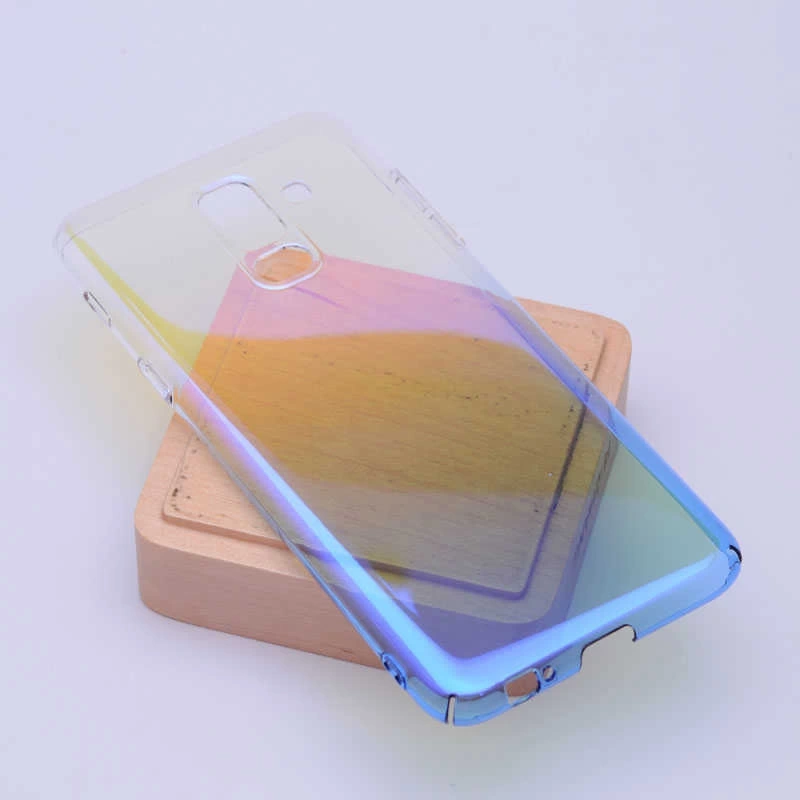 Galaxy A6 Plus 2018 Zore Renkli Transparan Kapak