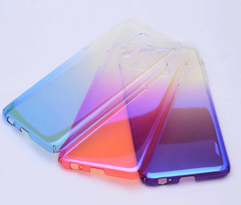 Galaxy A6 Plus 2018 Zore Renkli Transparan Kapak