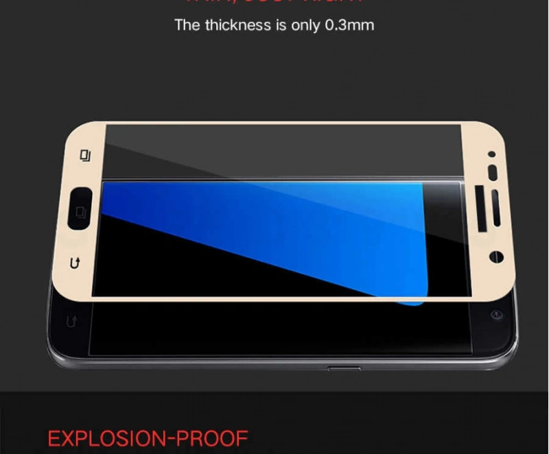 Galaxy A7 2016 Zore Ekranı Tam Kaplayan Düz Cam Koruyucu