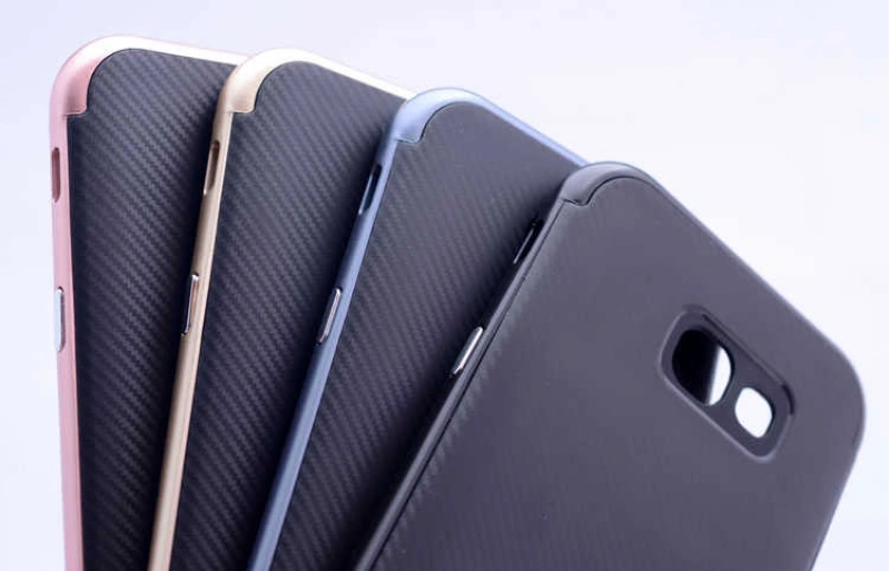 Galaxy A7 2017 Kılıf Zore İnce Mono Karbon Silikon Kapak