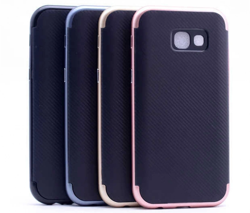 Galaxy A7 2017 Kılıf Zore İnce Mono Karbon Silikon Kapak