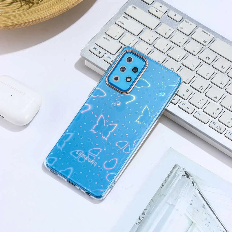 Galaxy A72 Kılıf Zore Sidney Desenli Sert Kapak