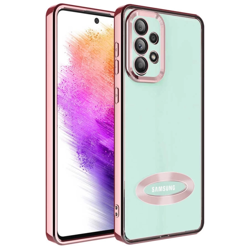 Galaxy A73 Kılıf Kamera Korumalı Logo Gösteren Zore Omega Kapak