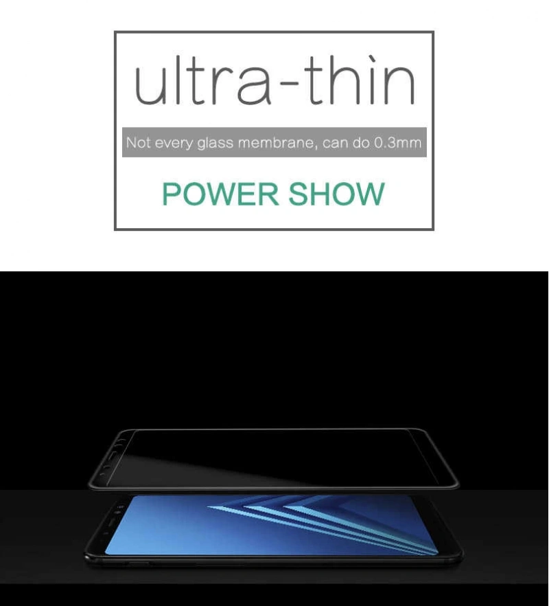 Galaxy A8 2018 Zore Ekranı Tam Kaplayan Düz Cam Koruyucu