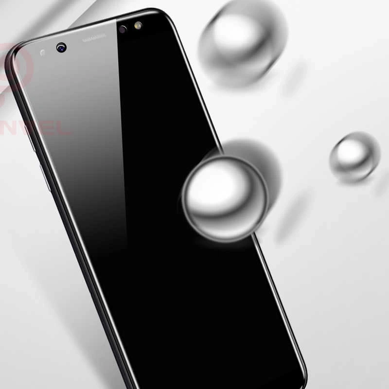 Galaxy A8 2018 Zore Kenarları Kırılmaya Dayanıklı Cam Ekran Koruyucu