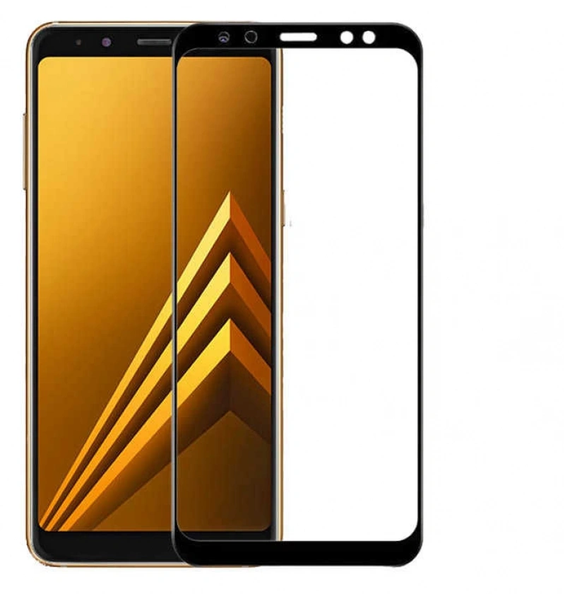 Galaxy A8 Plus 2018 Zore Ekranı Tam Kaplayan Düz Cam Koruyucu