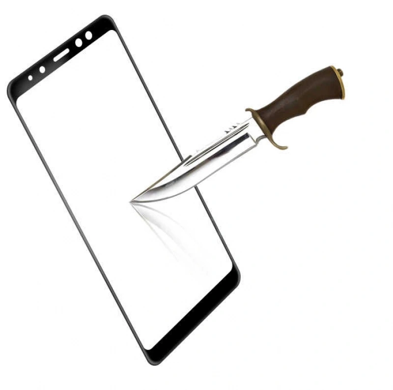 Galaxy A8 Plus 2018 Zore Ekranı Tam Kaplayan Düz Cam Koruyucu