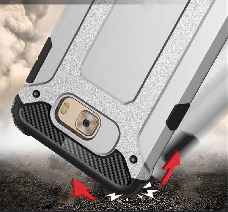 Galaxy C7 Pro Kılıf Zore Crash Silikon Kapak