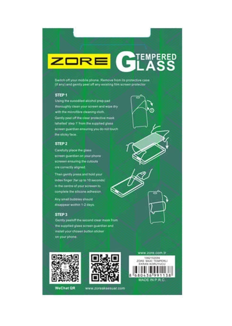 Galaxy Core Prime G360 Zore Maxi Glass Temperli Cam Koruyucu