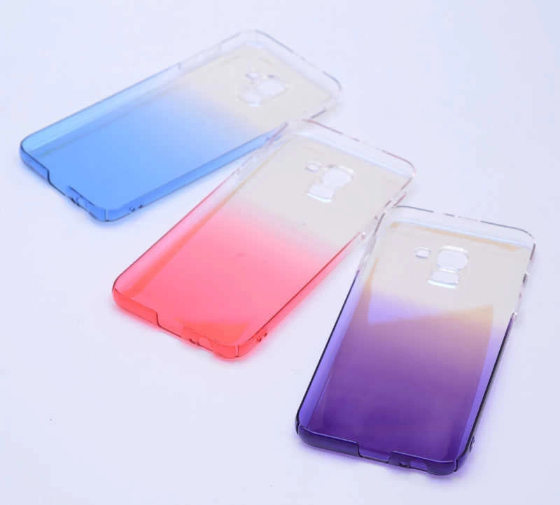 Galaxy J6 Zore Renkli Transparan Kapak