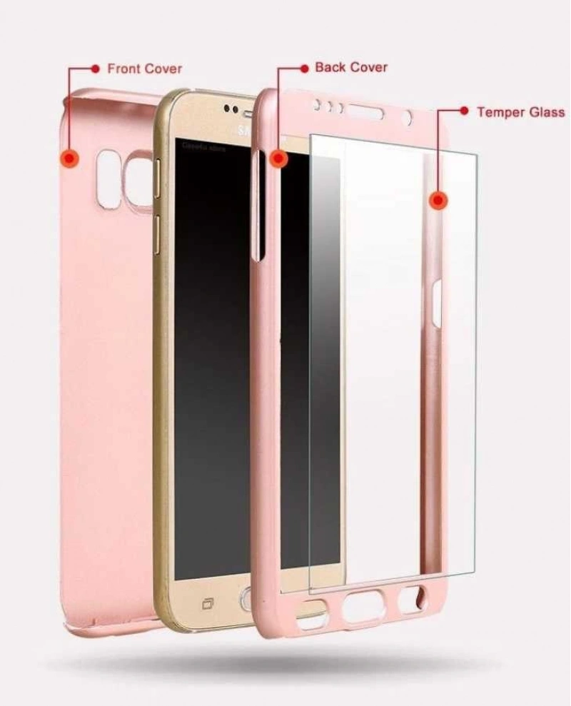 Galaxy J7 Core Kılıf Zore 360 3 Parçalı Rubber Kapak