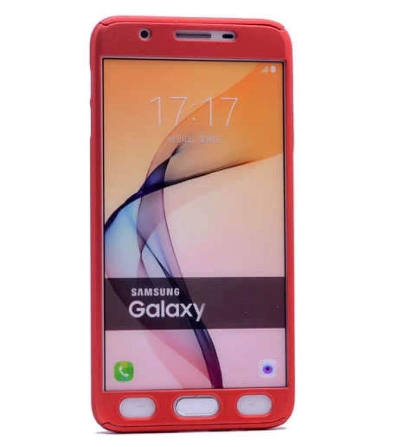 Galaxy J7 Prime Kılıf Zore 360 3 Parçalı Rubber Kapak