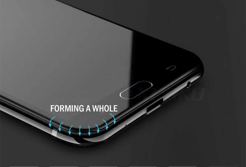 Galaxy J7 Prime Zore Kenarları Kırılmaya Dayanıklı Cam Ekran Koruyucu