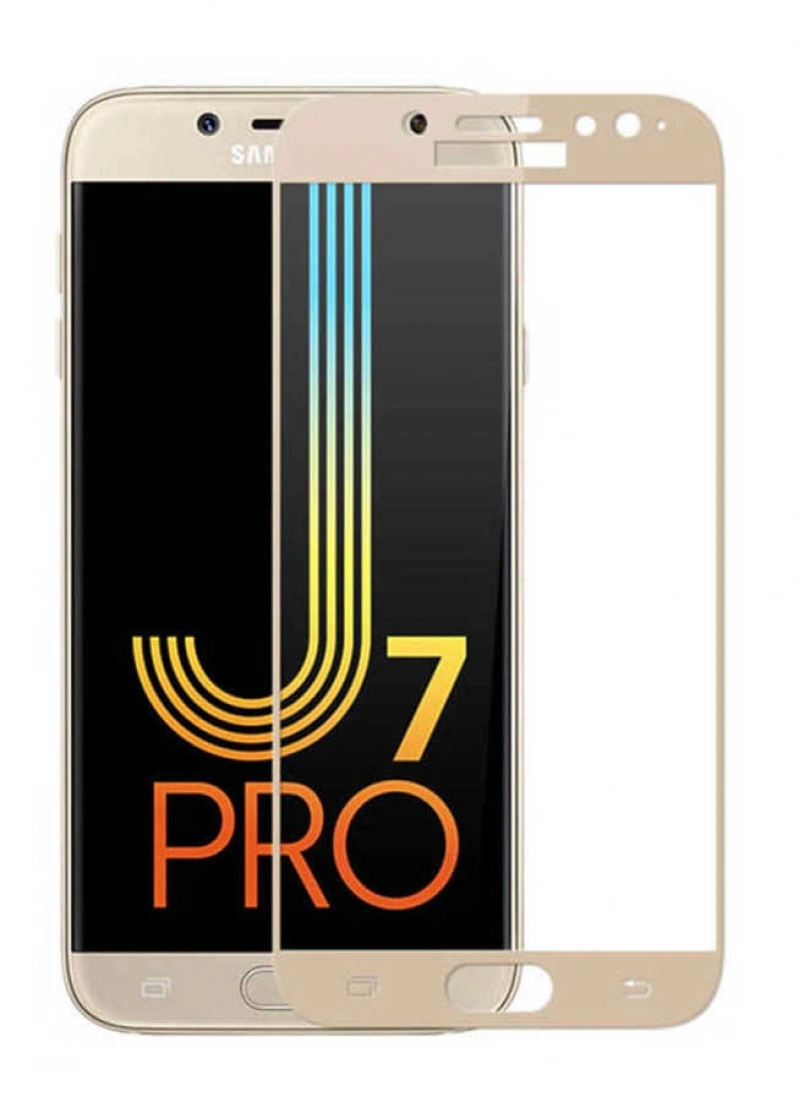 Galaxy J730 Pro Zore Kenarları Kırılmaya Dayanıklı Cam Ekran Koruyucu
