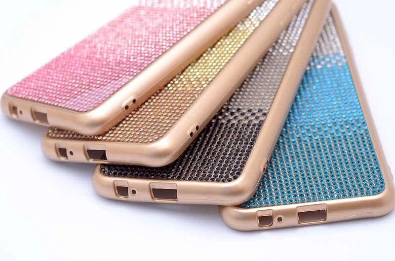 Galaxy J8 Kılıf Zore Mat Lazerli Taşlı Silikon
