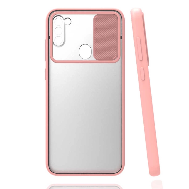 Galaxy M11 Kılıf Zore Lensi Kapak