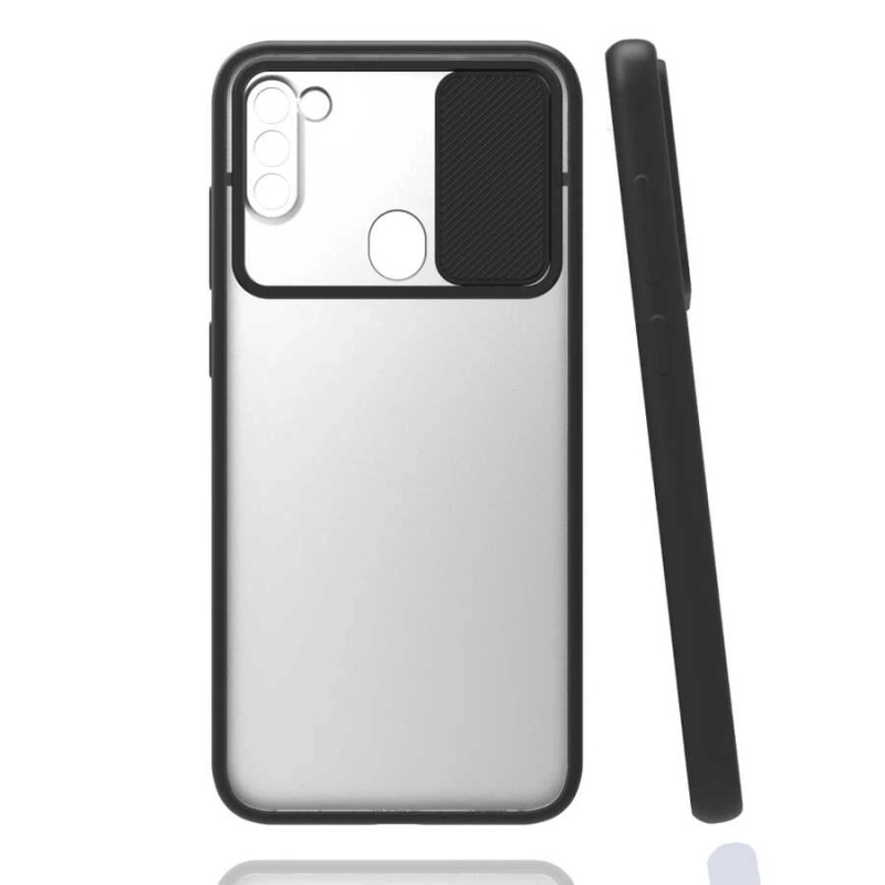 Galaxy M11 Kılıf Zore Lensi Kapak
