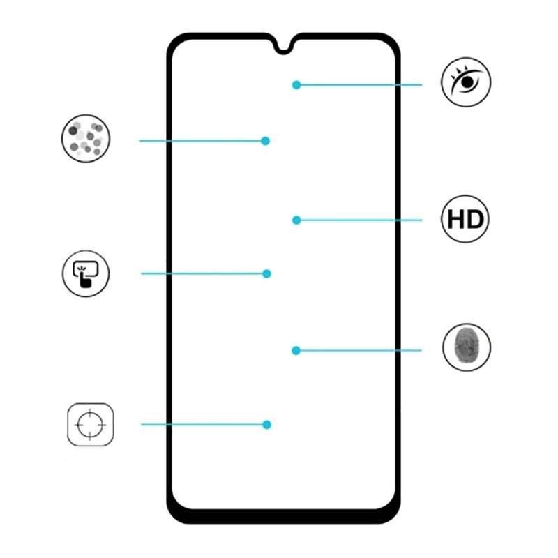 Galaxy M31 Zore Kenarları Kırılmaya Dayanıklı Cam Ekran Koruyucu