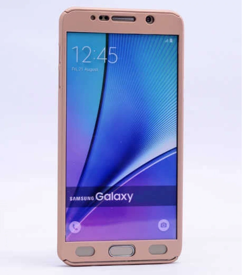 Galaxy Note 5 Kılıf Zore 360 3 Parçalı Rubber Kapak