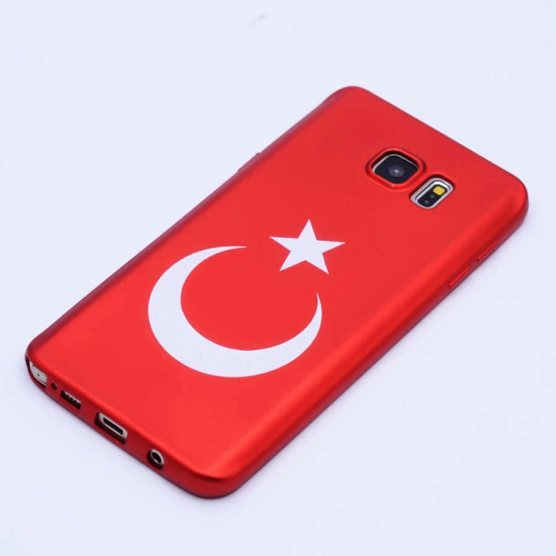 Galaxy Note 5 Kılıf Zore Bayrak Silikon