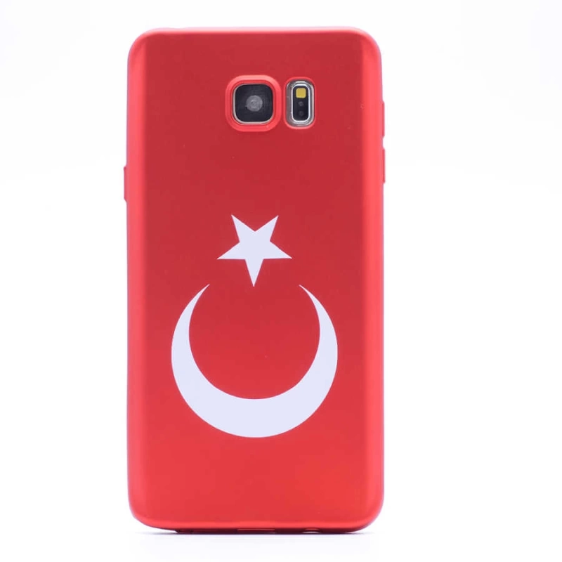 Galaxy Note 5 Kılıf Zore Bayrak Silikon