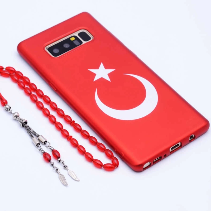 Galaxy Note 8 Kılıf Zore Bayrak Silikon