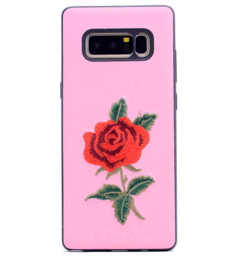 Galaxy Note 8 Kılıf Zore Rose Kapak