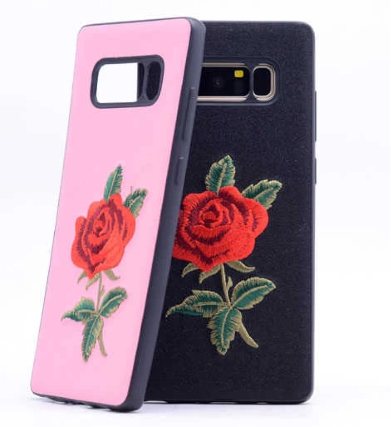 Galaxy Note 8 Kılıf Zore Rose Kapak