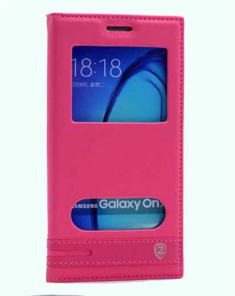 Galaxy On7 Kılıf Zore Elite Kapaklı Kılıf