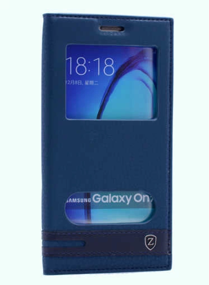 Galaxy On7 Kılıf Zore Elite Kapaklı Kılıf