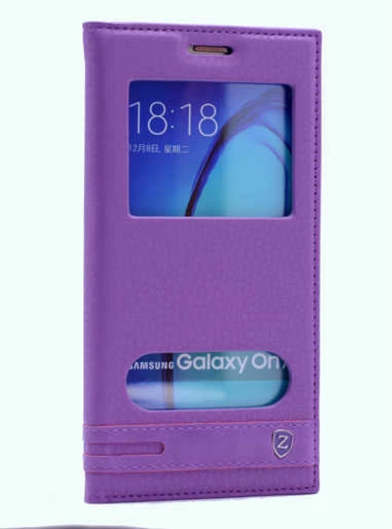 Galaxy On7 Kılıf Zore Elite Kapaklı Kılıf