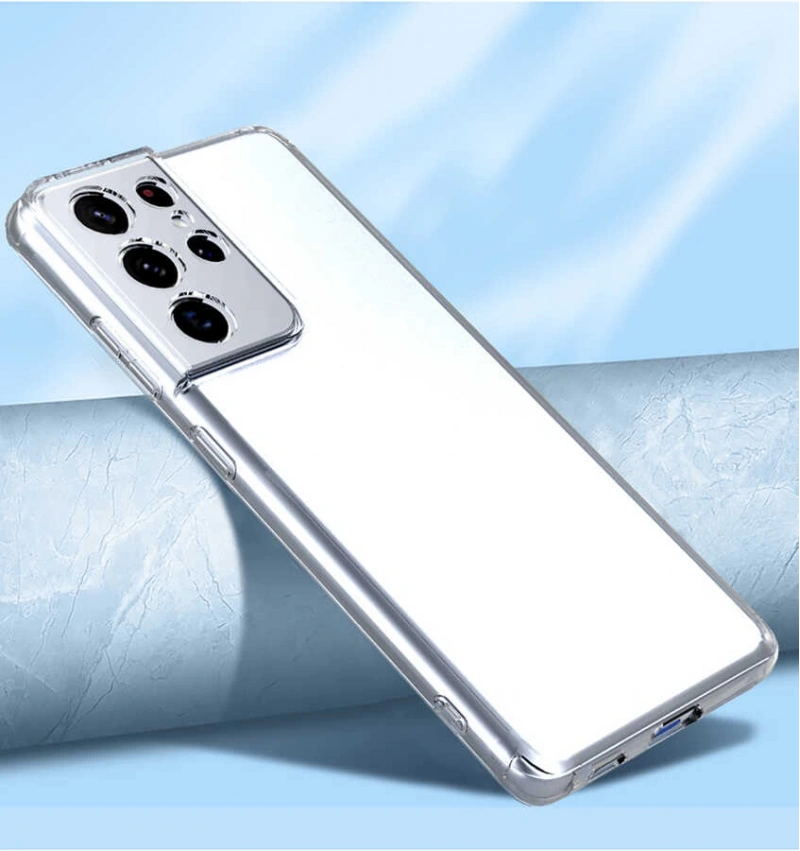 Galaxy S21 Ultra Kılıf Zore Kamera Korumalı Süper Silikon Kapak