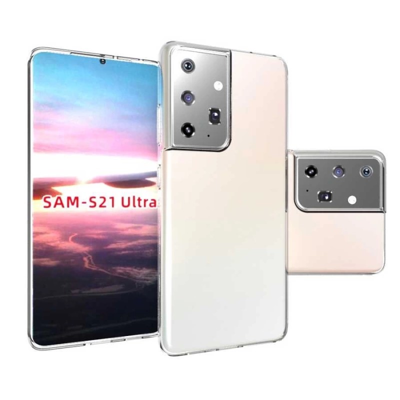 Galaxy S21 Ultra Kılıf Zore Süper Silikon Kapak