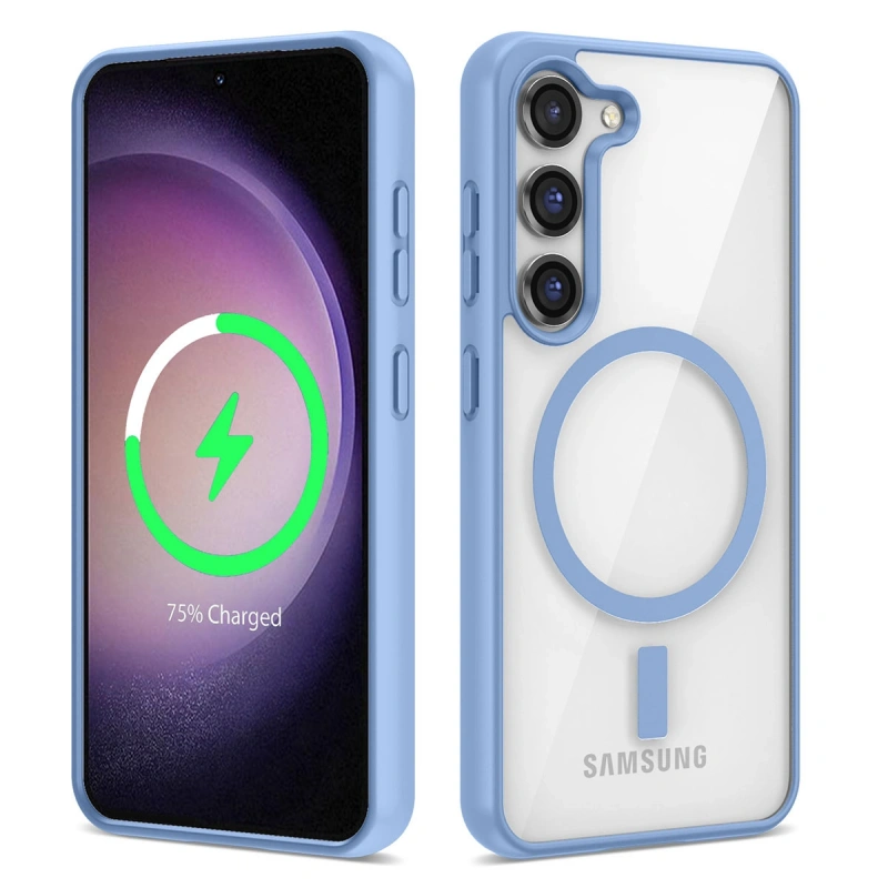 Galaxy S22 Kılıf M-safe Wireless Şarj Özellikli Silikon Zore Ege Kapak