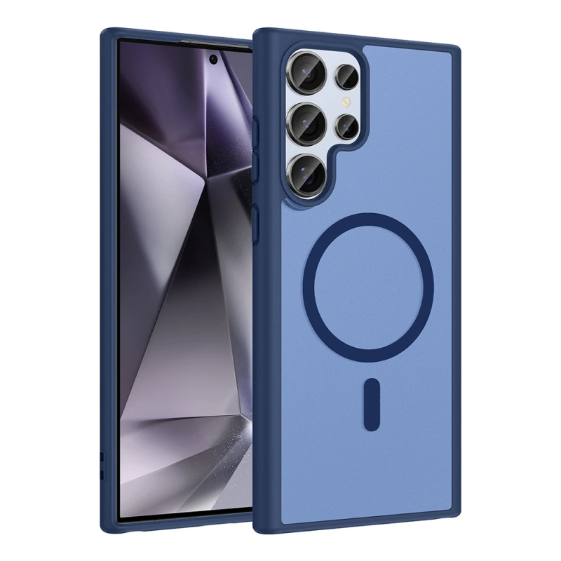 Galaxy S22 Ultra Kılıf M-safe Şarj Özellikli Zore Babet Kapak