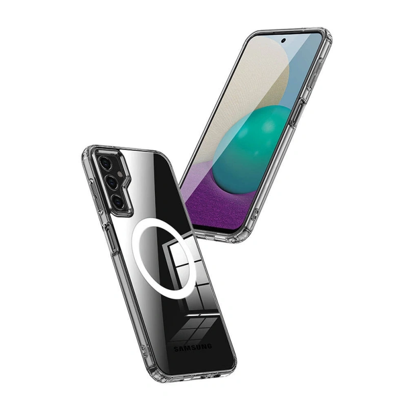 Galaxy S23 FE Kılıf Sert PC Arka Yüzey Wireless Şarj Özellikli Zore Flet M-safe Kapak