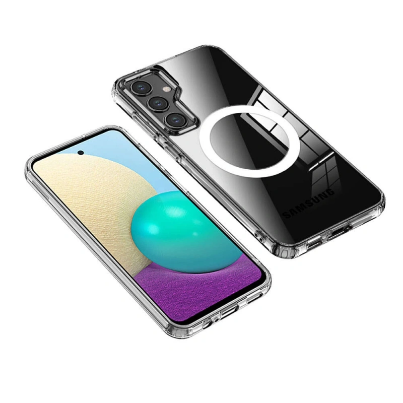 Galaxy S23 FE Kılıf Sert PC Arka Yüzey Wireless Şarj Özellikli Zore Flet M-safe Kapak