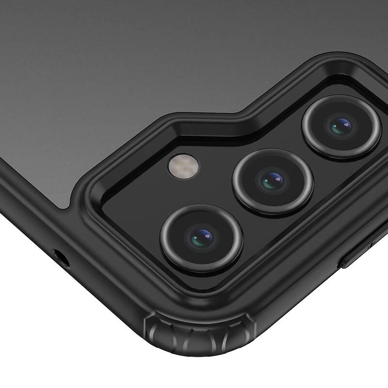 Galaxy S23 FE Kılıf Sert PC Arka Yüzey Wireless Şarj Özellikli Zore Flet M-safe Kapak