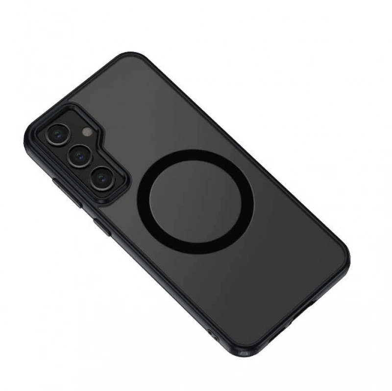 Galaxy S23 FE Kılıf Sert PC Arka Yüzey Wireless Şarj Özellikli Zore Flet M-safe Kapak