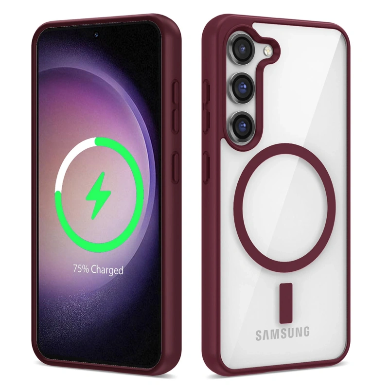 Galaxy S23 Kılıf M-safe Wireless Şarj Özellikli Silikon Zore Ege Kapak