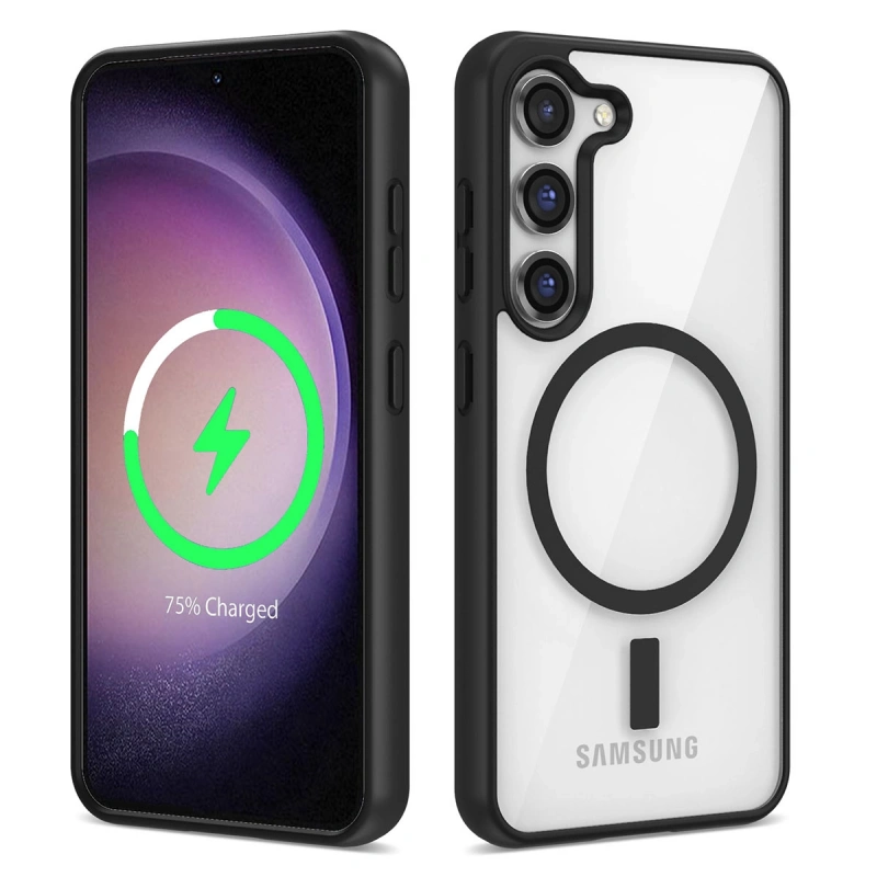 Galaxy S23 Kılıf M-safe Wireless Şarj Özellikli Silikon Zore Ege Kapak