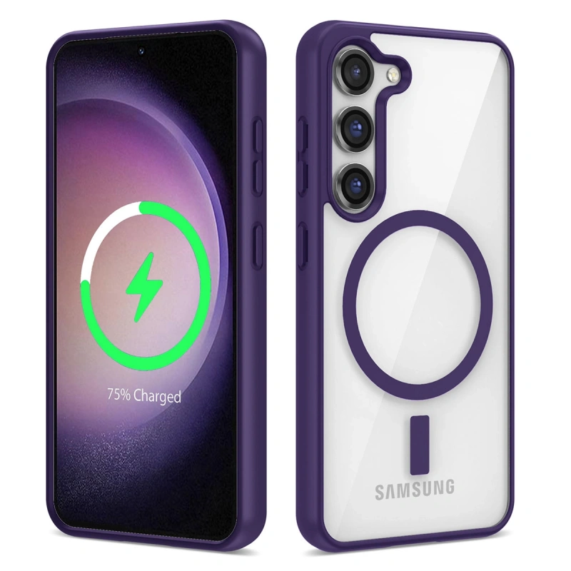 Galaxy S23 Kılıf M-safe Wireless Şarj Özellikli Silikon Zore Ege Kapak