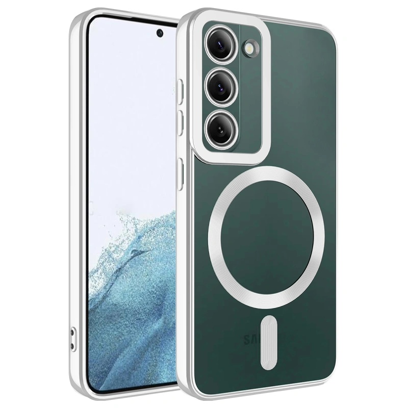 Galaxy S23 Kılıf M-safe Wireless Şarj Özellikli Zore Setro Silikon